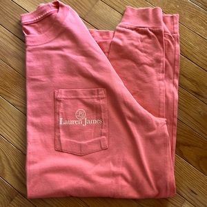 Ladies Medium Lauren James long sleeve pocket tee shirt! New but without tags!